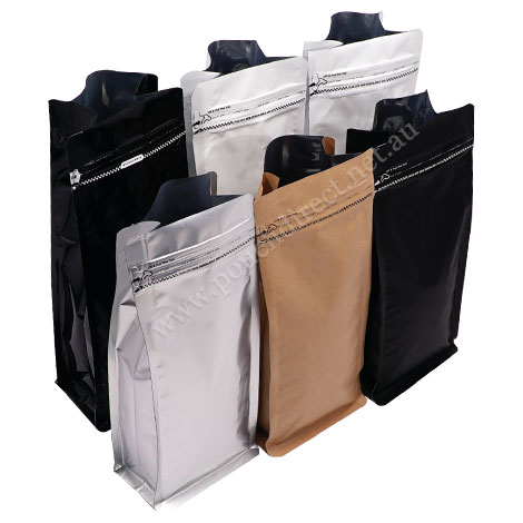 Flat Bottom Pouch With Tear Off Zipper Flat Bottom Pouch With Tear Off Zipper