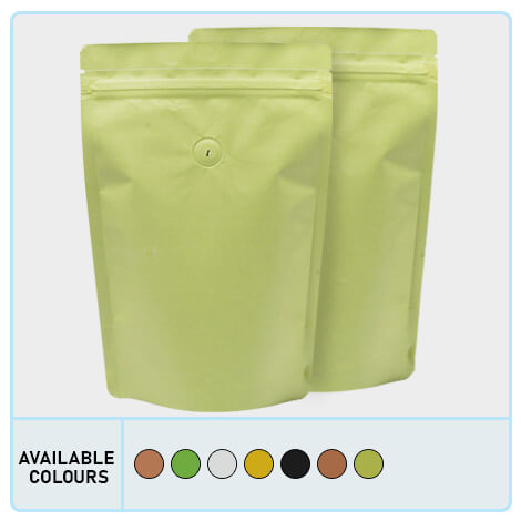 Kraft Paper Stand Up Pouches With Valve