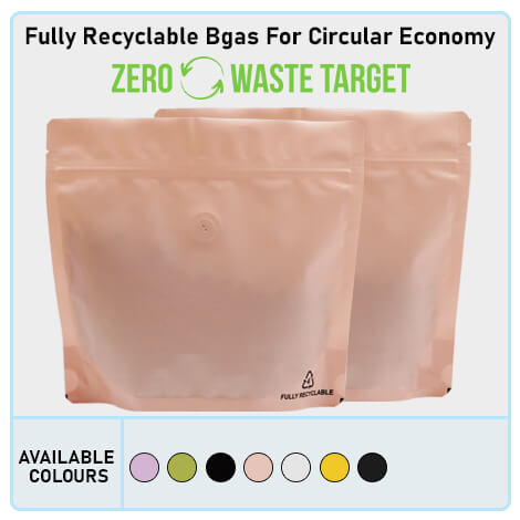 Recyclable Stand Up Pouches With Valve Wider Width Size