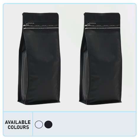 Recyclable Flat Bottom (Box Bottom) Pouch With Tear Off Zipper