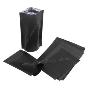 Black Kraft Paper Stand Up Pouches