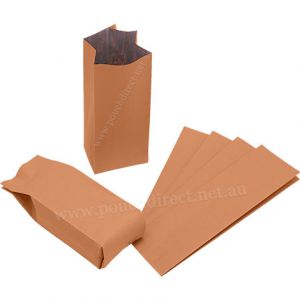Brown Paper Side Gusset Bags No Zipper