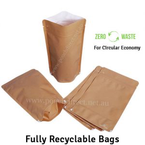 Recyclable Stand Up Pouches Regular Size