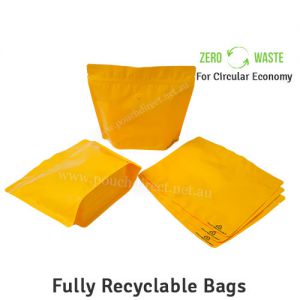 Recyclable Stand Up Pouches With Valve Wider Width Size