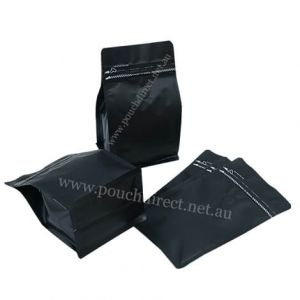 Flat Bottom Pouches Tear Off Zipper & Valve