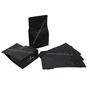 Recyclable Flat Bottom Pouch With normal zipper and valve