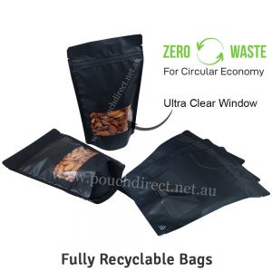 Recyclable Stand Up Pouches With Rectangle Window