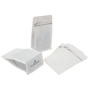 Recyclable Flat Bottom Pouch With Tear Off Zipper