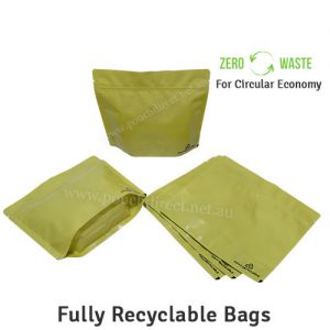 Recyclable Stand Up Pouches With Valve Wider Width Size