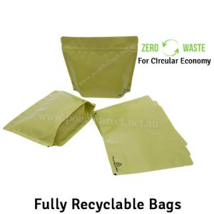 Recyclable Stand Up Pouches Wider Width Size