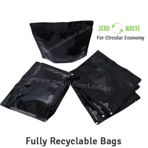 Recyclable Stand Up Pouches With Valve Wider Width Size