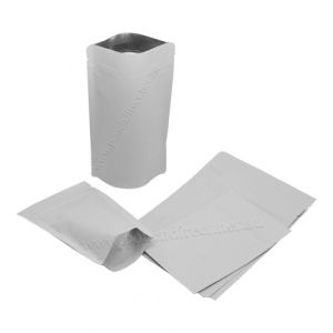 White Kraft Paper Stand Up Pouches